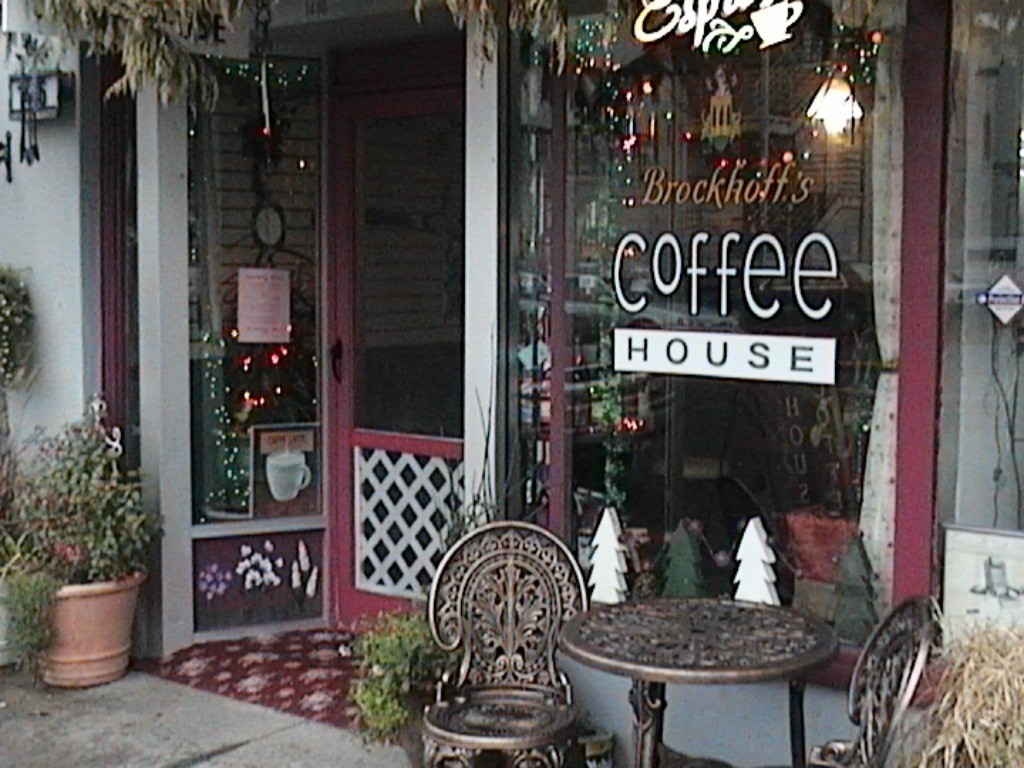 Brockhoff's Coffee House entrance.